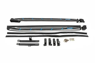 Бокові пороги OEM V4 (2016-2018, 2 шт, алюміній) для Toyota Rav 4 рр