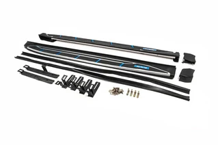 Бокові пороги OEM V4 (2016-2018, 2 шт, алюміній) для Toyota Rav 4 рр