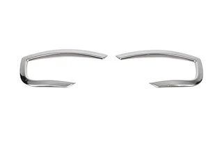 Накладки на задні рефлектори 2 шт, нерж) Carmos - Турецька сталь для Renault Duster 2018-2024 рр