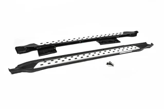 Бокові пороги OEM V2 (2 шт, алюм) для Subaru Outback 2009-2014 рр