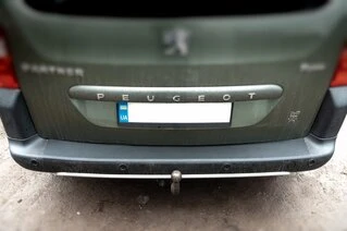 Накладки на задній бампер ABS (пласт.) для Citroen Berlingo 2008-2018 рр