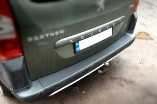 Накладки на задній бампер ABS (пласт.) для Citroen Berlingo 2008-2018 рр
