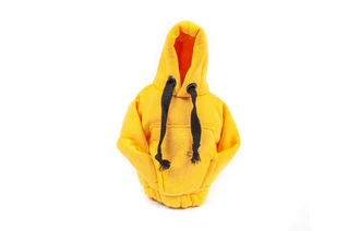 Чохол КПП кофта-худі (жовта, чорний шнурок)