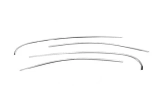 Верхня окантовка вікон (4 шт, нерж) для Renault Fluence 2009-2016 рр