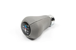 Ручка КПП ОЕМ (кожзам, сіра гладка) для BMW 3 серія E-36 1990-2000 рр