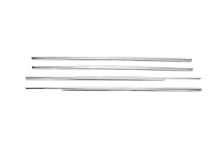 Зовнішня окантовка вікон (4 шт, нерж) для Honda Civic 1995-2001 рр