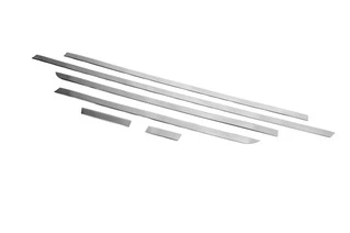 Молдинг дверний (6 частин, нержавійка) Довга, 1 бічні двері для Mercedes Vito / V-class W447 2014- рр