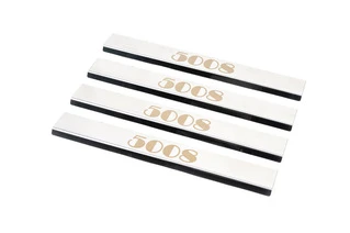 Накладки на пороги (Carmos, 4 шт, сталь) для Peugeot 5008 2009-2016рр