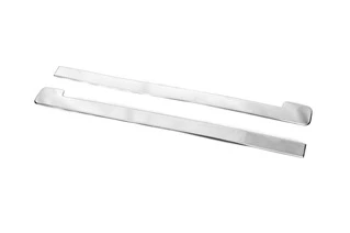 Молдинги здвіжної дверки (2 шт., нерж) для Peugeot Partner/Rifter 2019- рр