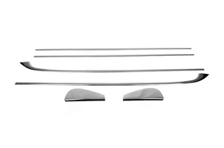 Нижня окантовка вікон (HB, 6 шт., нерж.) для Renault Megane III 2009-2016 рр