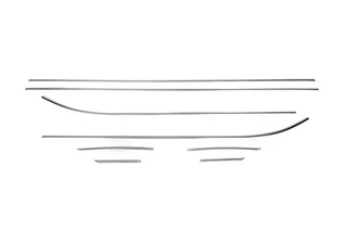 Молдинг бічних стекол (5 дверний, 8 шт, нерж) для Seat Leon 2013-2020 рр