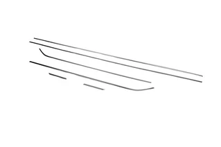 Молдинг бічних стекол (3 дверний, 6 шт, нерж) для Seat Leon 2013-2020 рр