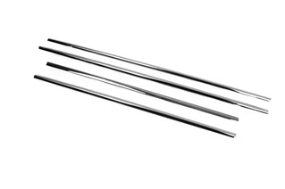 Окантовка вікон (4 шт., нерж.) для Toyota Yaris 2010-2020 рр