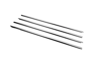 Зовнішня окантовка стекол (4 шт, нерж.) для Renault Symbol 2008-2013 рр