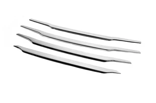 Накладки на решітку OmsaLine (2014-2018, 4 шт, нерж) для Ford Courier рр