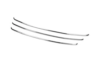 Смужки на решітку радіатора (3 шт, нерж) для Hyundai IX-35 2010-2015 рр