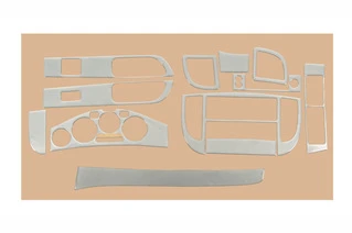 Накладки на панель Алюміній для Nissan Micra K12 2003-2010 рр