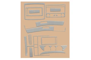 Накладки на панель (2005-2009) Карбон для Volkswagen Polo рр