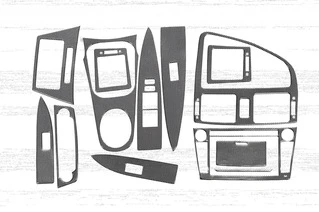 Накладки на панель Карбон для Toyota Avensis 2009-2018 рр