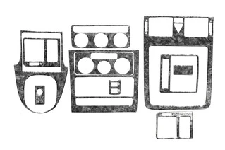 Накладки на панель Титан для Volkswagen Touran 2003-2010 рр