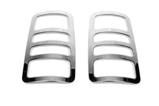 Накладки на стопи V1 (2 шт., нерж) OmsaLine - Італійська нержавійка для Volkswagen Caddy 2010-2015 рр