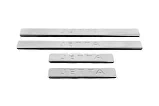 Накладки на пороги OmsaLine (4 шт, нерж) для Volkswagen Jetta 2011-2018 рр