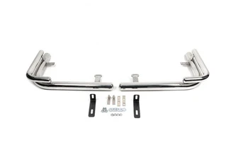 Задні куточки AK003-Double (2 шт., нерж) для Mercedes Viano 2004-2014 рр