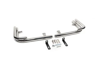 Задні куточки AK003-Double (2 шт., нерж) для Mercedes Viano 2004-2014 рр