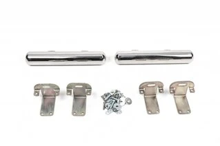 Бічні труби за заднім колесом (2 шт., нерж) Середня база, 60мм для Volkswagen Crafter 2006-2016 рр