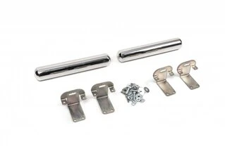 Бічні труби за заднім колесом (2 шт., нерж) Середня база, 60мм для Volkswagen Crafter 2006-2016 рр