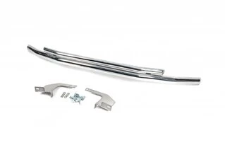 Нижня подвійна губа 60 / 48мм (нерж) 60 на 60мм для Volkswagen T5 Multivan 2003-2010 рр