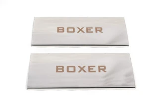 Накладки на внутрішні пороги Carmos V1 (2 шт, нерж.) для Peugeot Boxer 2006-2025 рр