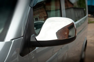 Накладки на дзеркала (2 шт, нержавіюча сталь) Carmos - Турецька сталь для Volkswagen T6