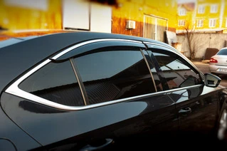 Вітровики з хромом SD (4 шт, Niken) для Skoda Superb 2015-2024 рр