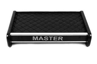 Полиця на панель (Чорна з чорною ниткою) для Renault Master 1998-2010 рр