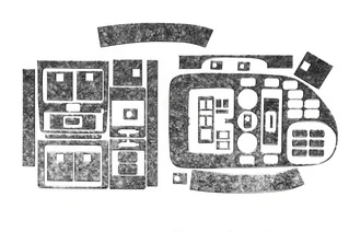 Накладки на панель Meric (V-клас, 1996-1999) Титан для Mercedes Vito W638 рр