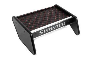 Полиця на панель (1995-2000, Чорна з червоною ниткою) TDI (на панель) для Mercedes Sprinter W901/902/903/904/905 рр