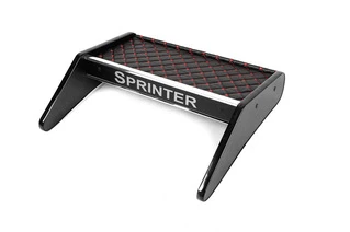 Полиця на панель (Чорна з червоною ниткою) для Mercedes Sprinter W906 2006-2018 рр