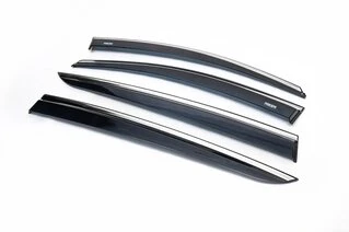 Вітровики з хром молдингом (4 шт, Niken) для Kia Sportage 2015-2021 рр