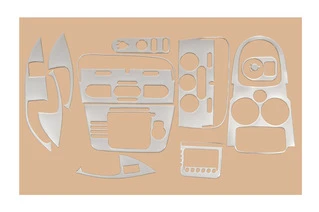 Накладки на панель (2005-2009) Карбон для Seat Toledo рр