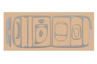 Накладки на панель Алюміній для Hyundai H200, H1, Starex 1998-2007 рр