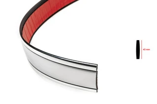 Хром молдинг на метраж sal100 (1 метр, 43 мм)