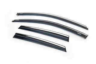 Вітровики з хромом HB (4 шт, Niken) для Volkswagen Polo 2017- рр