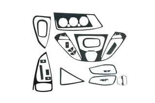 Накладки на панель V2 Карбон для Ford Transit 2014- рр