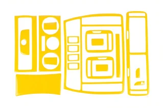 Декоративні накладки салону Чорний рояль для Fiat Fiorino/Qubo