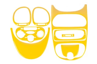 Накладки на панель 1998-2001 (жовтий колір) для Peugeot 206