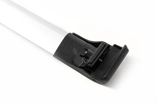 Перемички на інтегровані рейлінги (2 шт) Сірий колір для Mitsubishi Grandis 2003-2011 рр