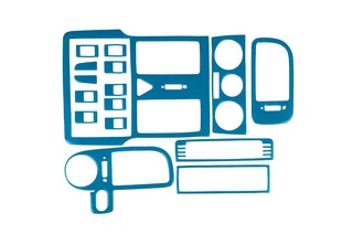 Накладки на панель 1999-2001 (синій колір) для Volkswagen Polo рр