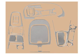 Накладки на панель 00-03 (алюміній) для Nissan Almera N16 2000-2006 рр