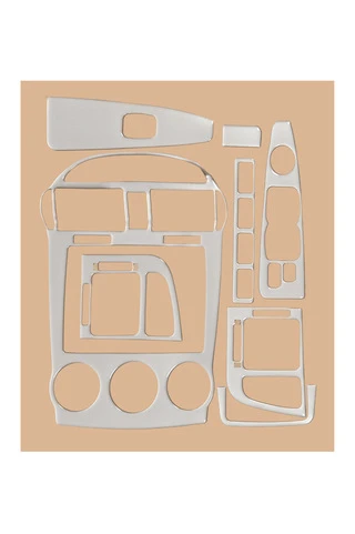 Накладки на панель 2004-2006 (Sedan) Алюміній для Kia Cerato 1 рр